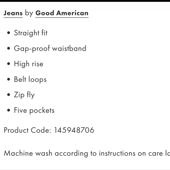 Good American Icon 90s Straight Leg Jeans 30" Inseam 26 Plus - Picture 3 of 11